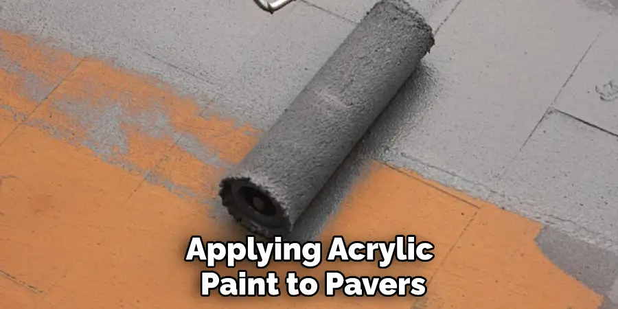 Applying Acrylic Paint to Pavers