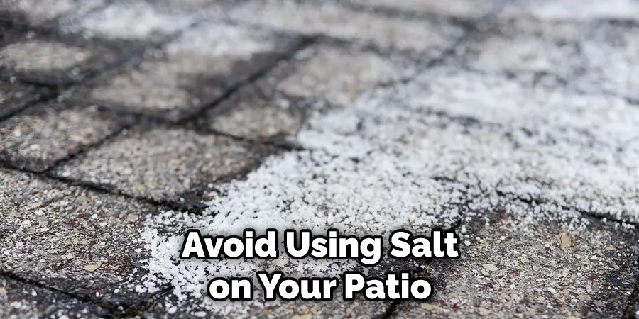 Avoid Using Salt on Your Patio