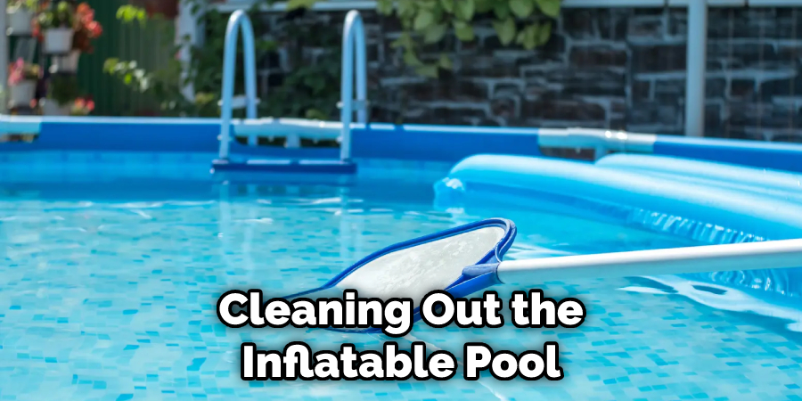 Cleaning Out the Inflatable Pool