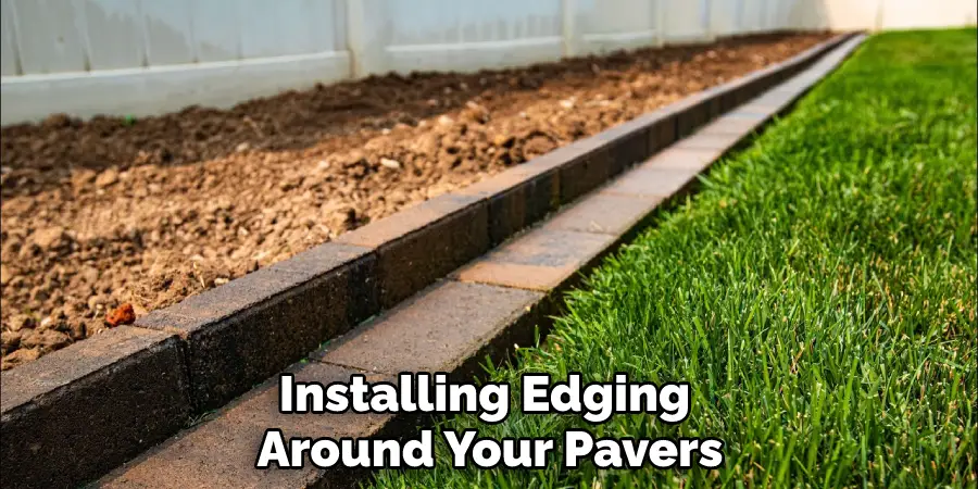 Installing Edging Around Your Pavers