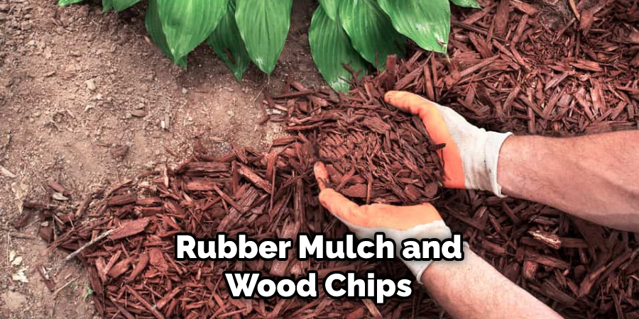 Rubber Mulch and Wood Chips