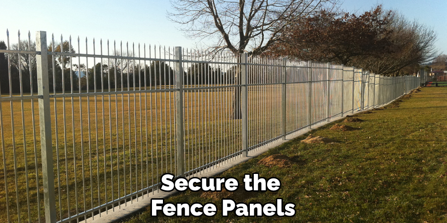Secure the Fence Panels