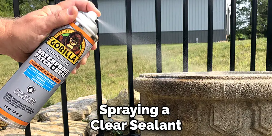 Spraying a Clear Sealant