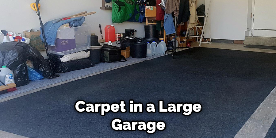 Carpet in a Large Garage