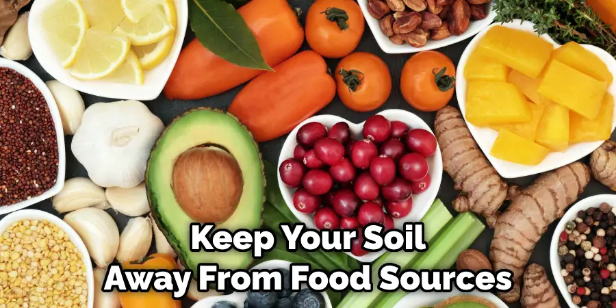 Keep Your Soil Away From Food Sources