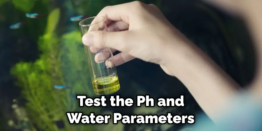 Test the Ph and
Water Parameters