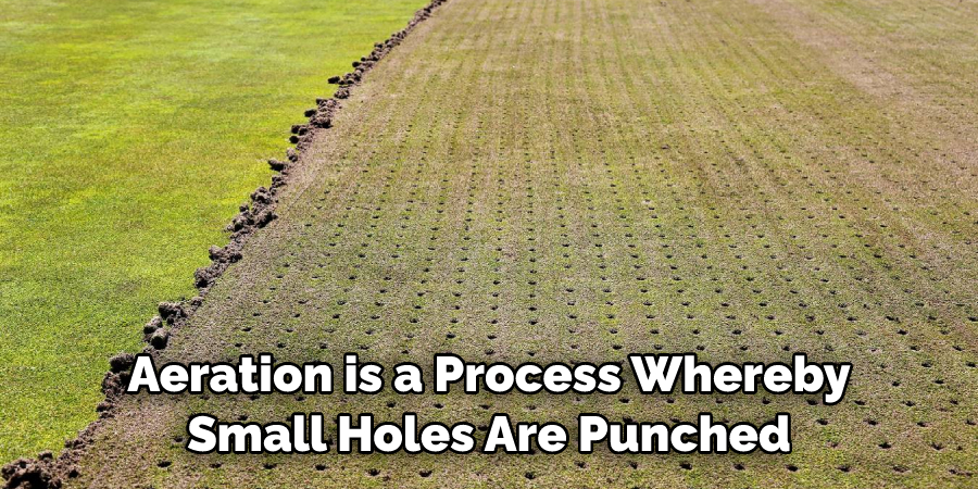 Aeration is a Process Whereby Small Holes Are Punched
