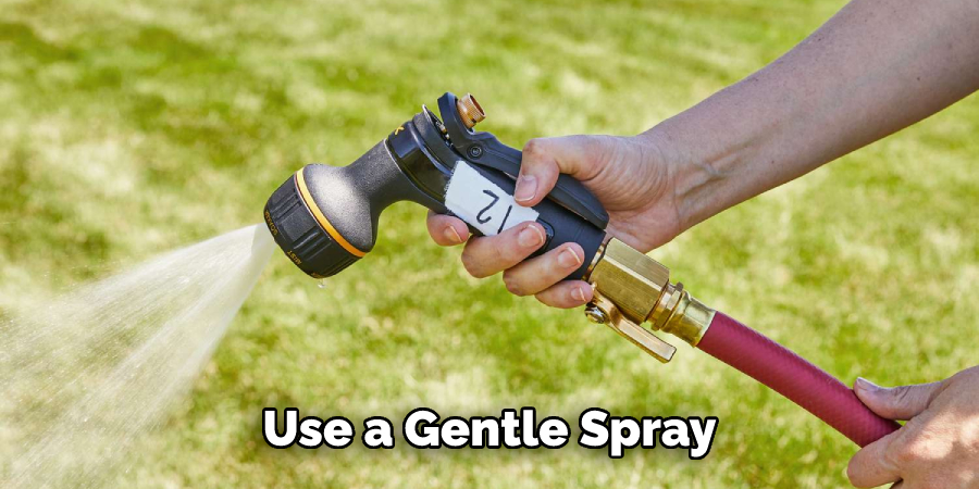 Use a Gentle Spray