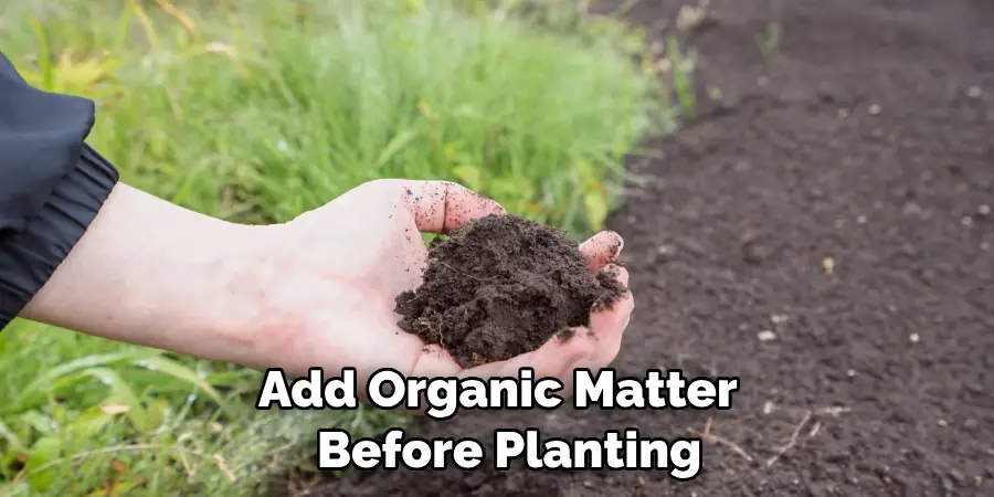  Add Organic Matter 
  Before Planting