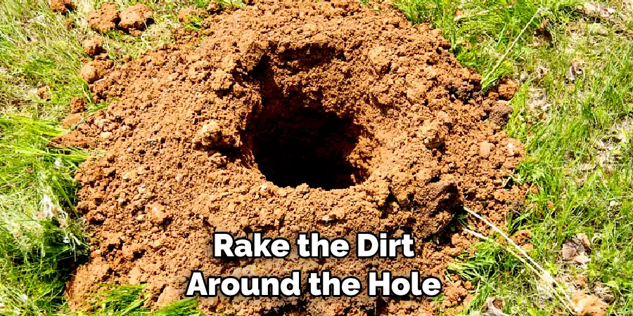 Rake the Dirt Around the Hole