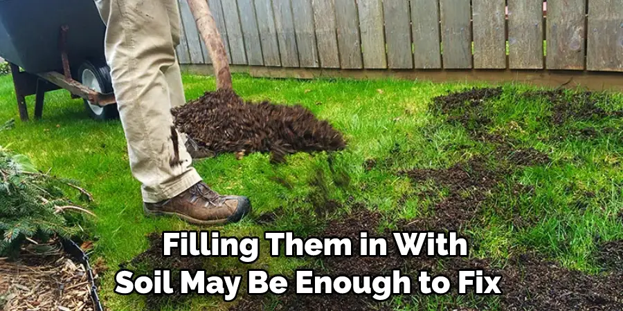 Filling Them in With Soil May Be Enough to Fix 