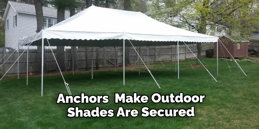  Anchors  Make Outdoor Shades Are Secured