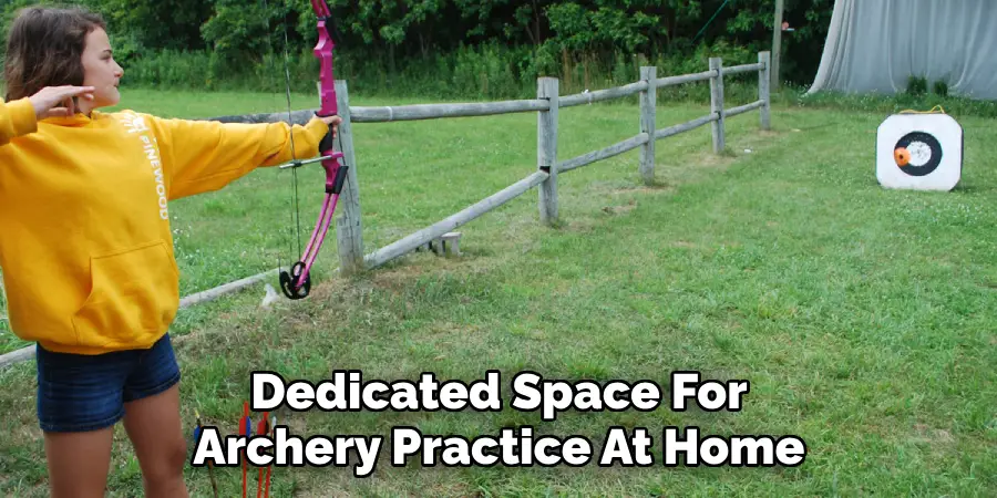 Dedicated Space For Archery Practice At Home
