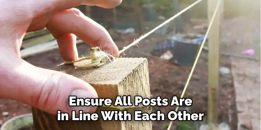 Ensure All Posts Are in Line With Each Other