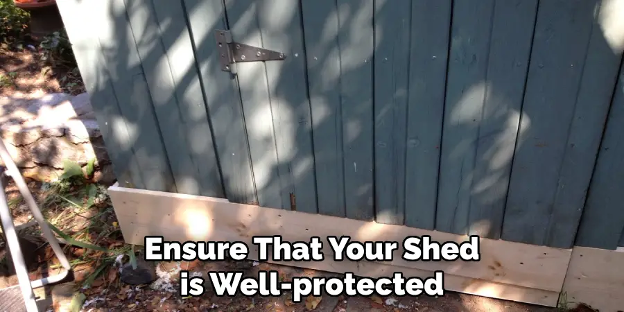Ensure That Your Shed is Well-protected