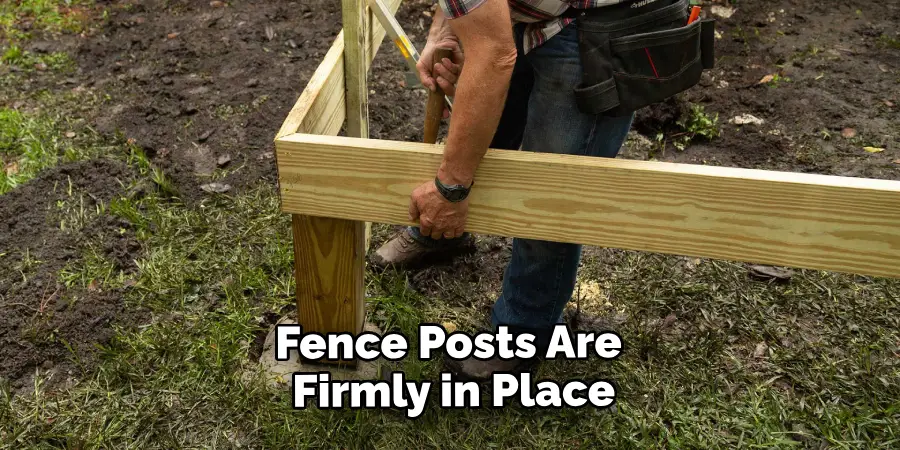 Fence Posts Are Firmly in Place