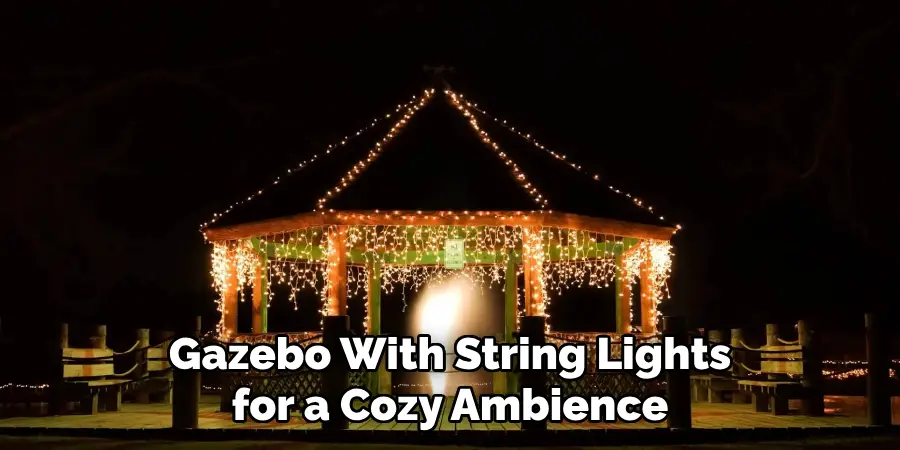 Gazebo With String Lights for a Cozy Ambience