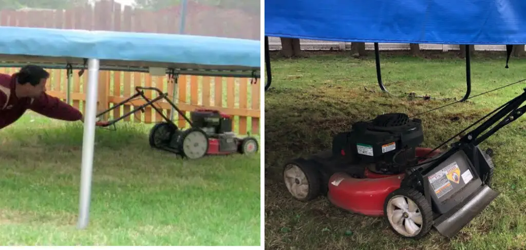 How to Cut Grass Under Trampoline