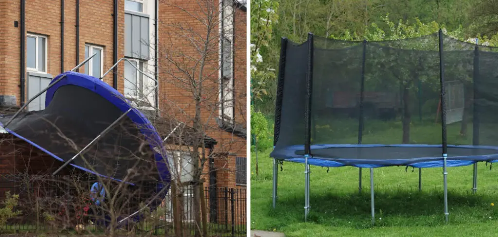 How to Keep Trampoline From Blowing Away