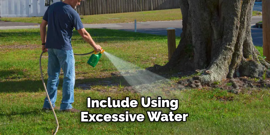 Include Using Excessive Water, Applying More Fertilizer