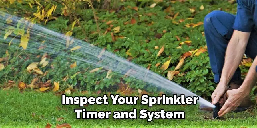  Inspect Your Sprinkler Timer and System
