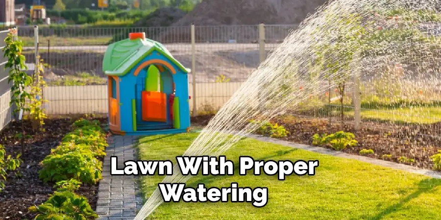 Lawn With Proper Watering 