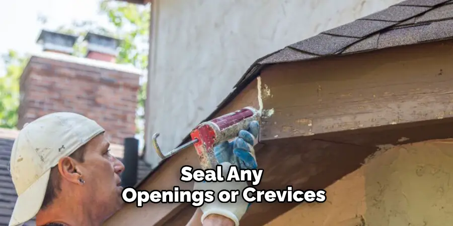 Seal Any Openings or Crevices