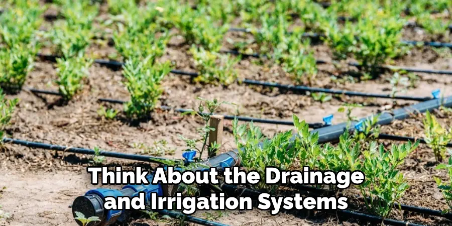 Think About the Drainage and Irrigation Systems