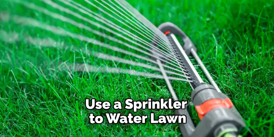 Use a Sprinkler to Water Lawn