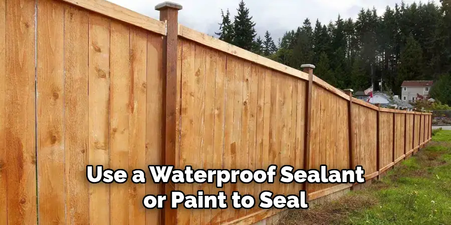 Use a Waterproof Sealant or Paint to Seal