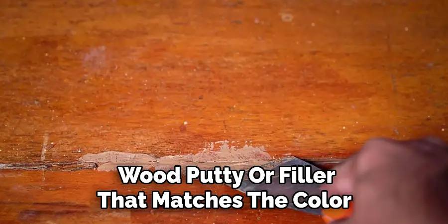 Wood Putty Or Filler That Matches The Color 