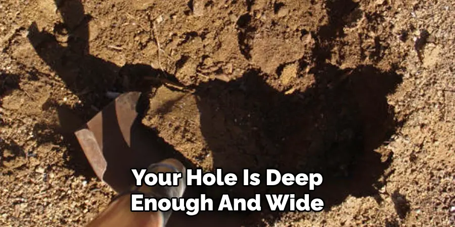 Your Hole Is Deep Enough And Wide