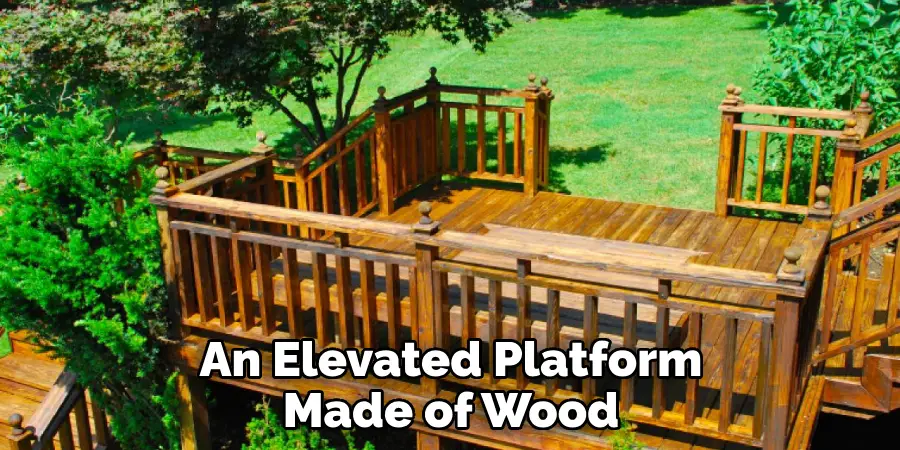 An Elevated Platform Made of Wood