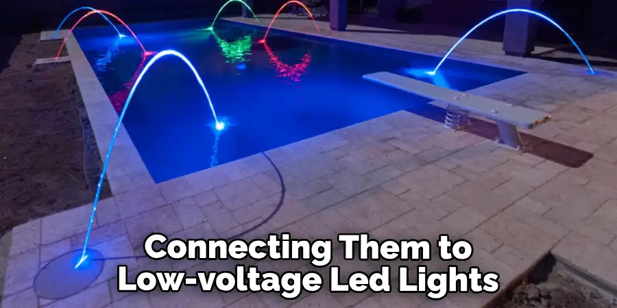 Connecting Them to Low-voltage Led Lights