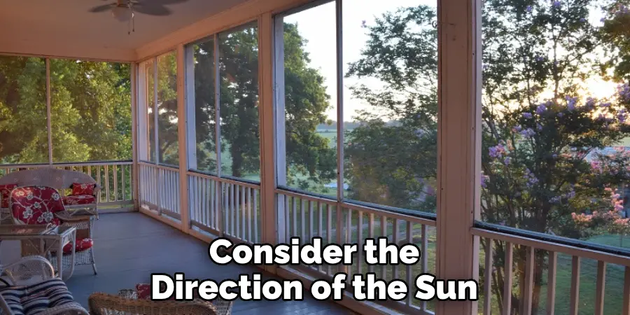 Consider the Direction of the Sun