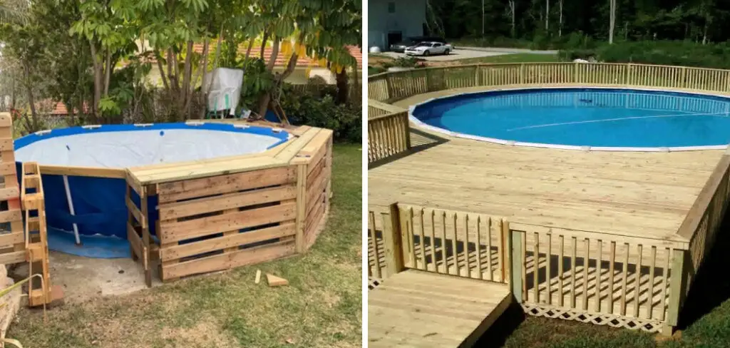 How to Build a Pool Deck Out of Pallets