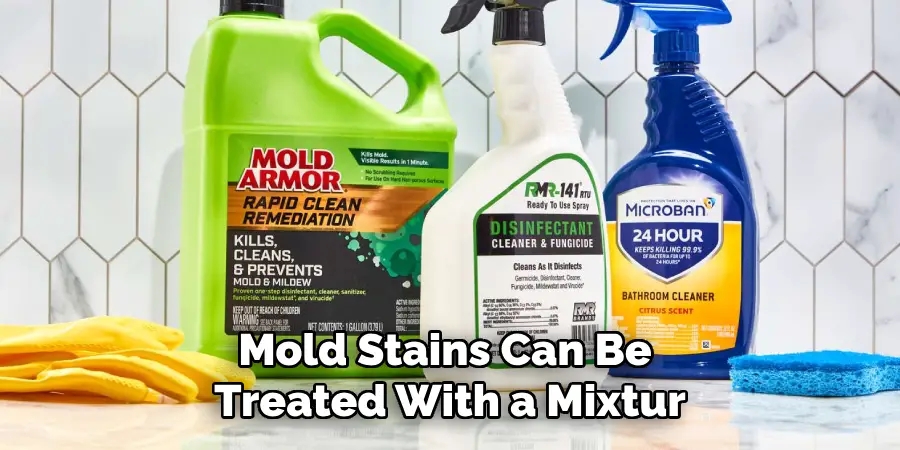 Mold Stains Can Be Treated With a Mixtur