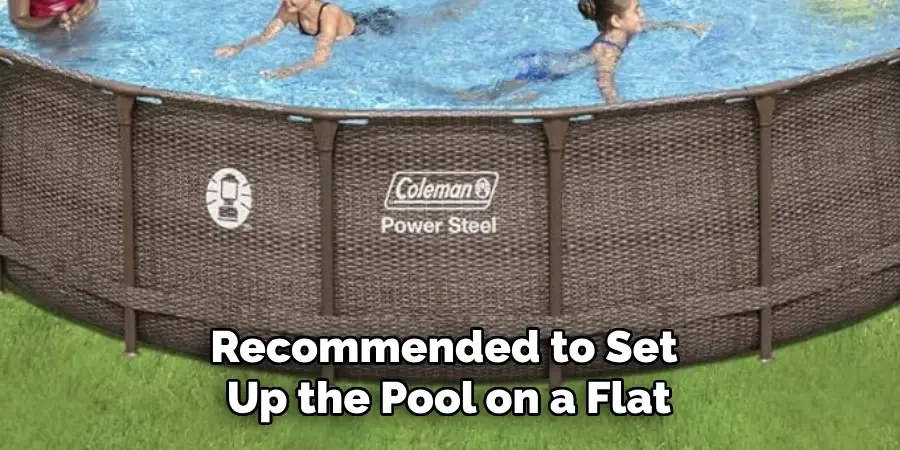 Recommended to Set Up the Pool on a Flat