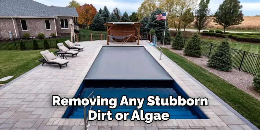 Removing Any Stubborn Dirt or Algae