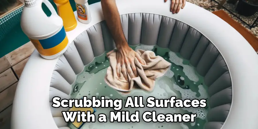 Scrubbing All Surfaces With a Mild Cleaner