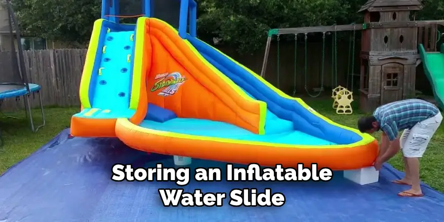 Storing an Inflatable Water Slide