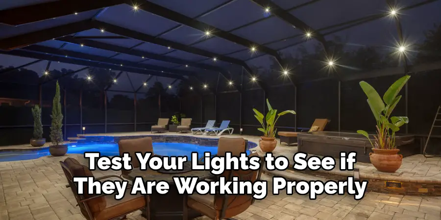 Test Your Lights to See if They Are Working Properly