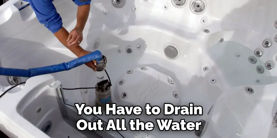 You Have to Drain Out All the Water