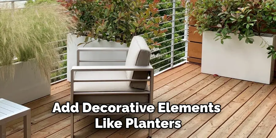 Add Decorative Elements Like Planters