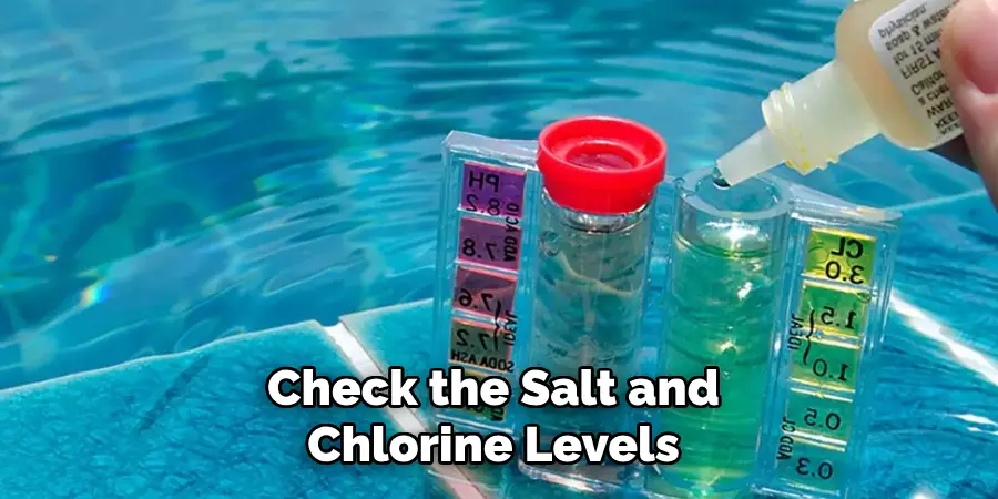 Check the Salt and Chlorine Levels 