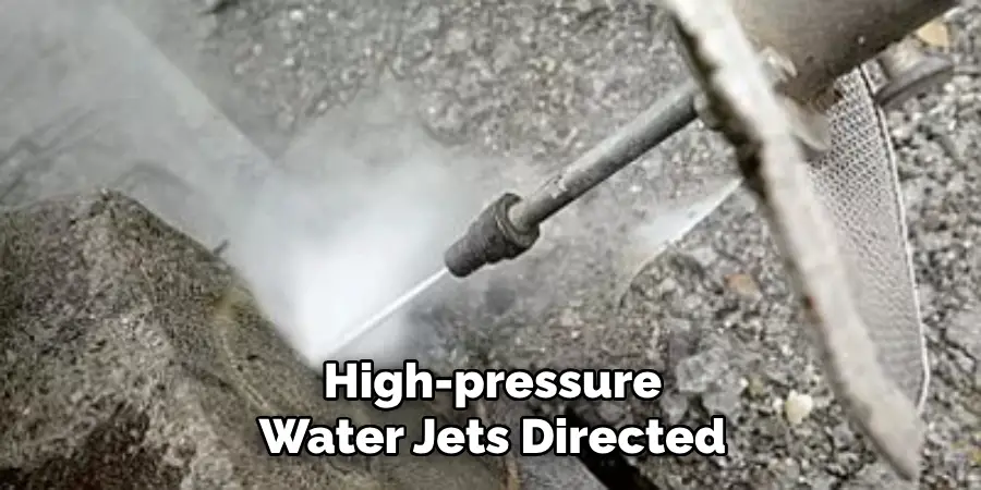 High-pressure Water Jets Directed