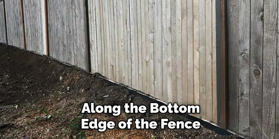 Along the Bottom Edge of the Fence