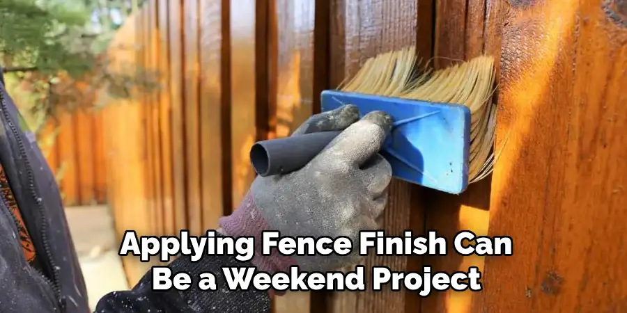 Applying Fence Finish Can Be a Weekend Project