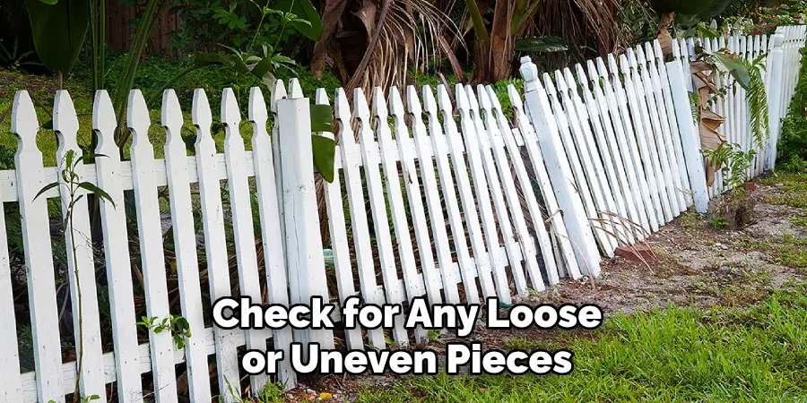 Check for Any Loose or Uneven Pieces