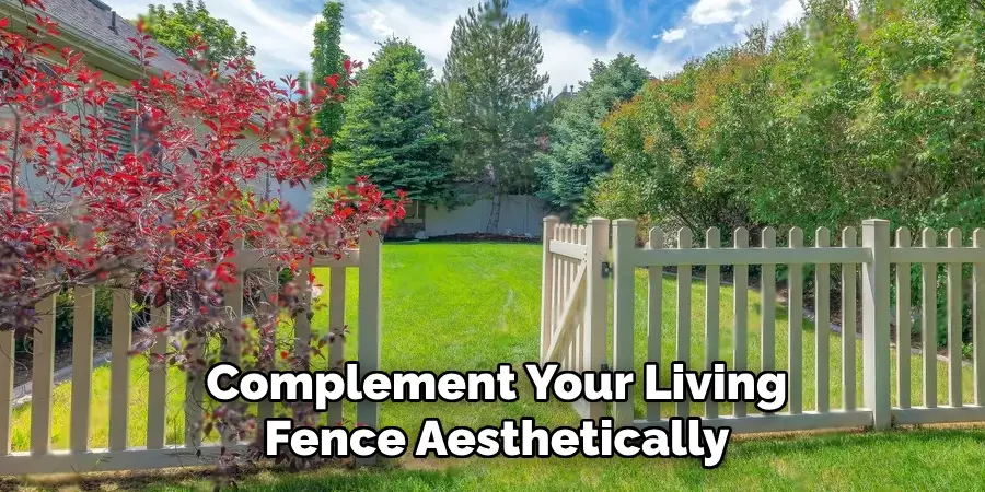 Complement Your Living Fence Aesthetically
